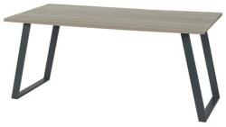 Viva 2 Viva Shape irodai asztal, 160 x 80 x 75 cm, egyenes kivitel, antracit lábakkal, osztriga tölgy