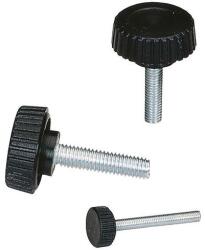 Boutet AV poliamid gomb Boutet, átmérő 28 mm, acélrúd M8 x 16mm