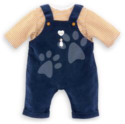 Corolle Bluză și salopetă pentru păpușă T-shirt & Navy Blue Overall Mon Grand Poupon Corolle pentru păpușă de 42 cm de la 24 de luni (CO160200)