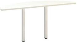 Alfa Office Alfa 200 asztal told? ? elem, 160 x 45 x 74, 2 cm, félkör, fehér mintázat, RAL9010