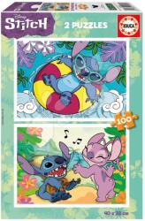 Educa Puzzle Stitch Disney Educa 2x100 piese de la 6 ani (EDU19998) Puzzle