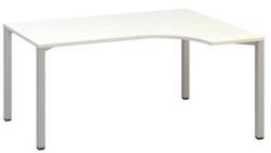 Alfa Office Alfa 200 ergo irodai asztal, 180 x 120 x 74, 2 cm, jobbos kivitel, fehér mintázat, RAL9022