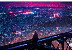  Vászonfestmény Out Here Tonight, 80x50cm, tabló1121, Többszínű (tablou1121/50x80cm)