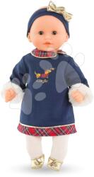 Corolle Păpușa Bébé Calin Margaux Corolle Holidays Mon Premier Poupon Corolle ediția de Crăciun cu ochi căprui clipitori 30 cm de la 18 luni (CO100850) Papusa