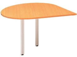 Alfa Office Alfa 100 asztal toldóelem, 120 x 120 x 73, 5 cm, csepp, jobbos kivitel, bükk Bavaria mintázat