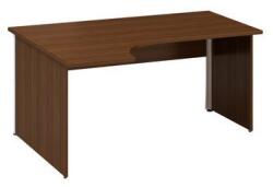 Alfa Office Alfa 100 ergo irodai asztal, 180 x 120 x 73, 5 cm, balos kivitel, dió mintázat