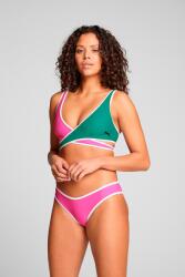 PUMA Puma, Alacsony derekú fürdőruhaalsó, Tengerzöld, Rózsaszín, M (701226202-004-M)