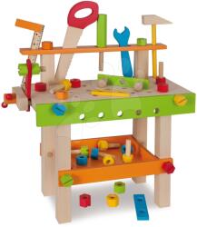 Eichhorn Atelier de lucru din lemn Work Bench Eichhorn cu unelte 49 piese (EH1844) Set bricolaj copii