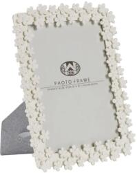 Mauro Ferretti Fehér üveg és gyanta képkeret, 20 x 2 x 25 cm, Filly Mauro Ferreti (372590003)