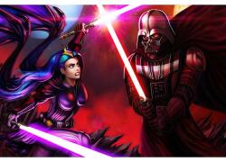 Poszter Darth Vader és Jedi, 61x90cm, poszter2402, Többszínű (poster2402)