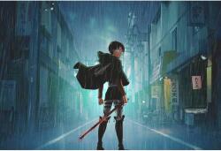 Attack On Titan Poszter Levi Rain, 61x90cm, Többszínű (poster82-7777777777777785416)