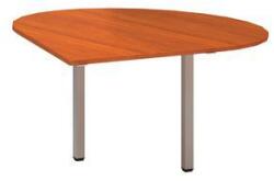 Alfa Office Alfa 200 asztal toldóelem szürke lábazattal, 120 x 120 x 74, 2 cm, csepp, jobbos kivitel, cseresznye mintázat