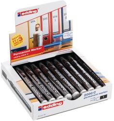 edding 2000 C permanens marker, fekete, Eco csomag