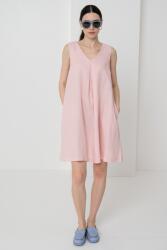 Benetton United Colors of Benetton, Oldalzsebes lentartalmú ruha, Pasztellrózsaszín, L (4AGHDV0AX-04U-L)