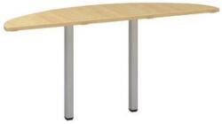 Alfa Office Alfa 200 asztal toldóelem, 160 x 45 x 74, 2 cm, félkör, vadkörte mintázat, RAL9022