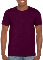 Gildan Férfi póló Rövid ujjú Gildan Softstyle Ring Spun T-Shirt - M, Maroon