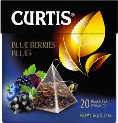 MAY LLc Curtis Kék Bogyós Blues, ízesített fekete tea piramis-filterben, 20x1, 8gr (100010124)
