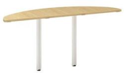 Alfa Office Alfa 100 asztal toldóelem, 160 x 45 x 73, 5 cm, félkör, vadkörte mintázat