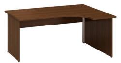 Alfa Office Alfa 100 ergo irodai asztal, 180 x 120 x 73, 5 cm, jobbos kivitel, dió mintázat