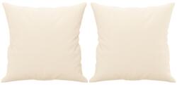 vidaXL Dekoratív párnakészlet vidaXL, 2 db, krém, 40x40 cm, bársony, 0, 6 kg (349493VidaXL)