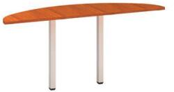 Alfa Office Alfa 200 asztal toldóelem, 160 x 45 x 74, 2 cm, félkör, cseresznye mintázat, RAL9010