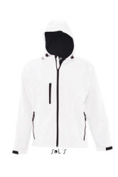 SOL'S Férfi Softshell SOL'S SO46602 Sol'S Replay Men - Hooded Softshell -L, White
