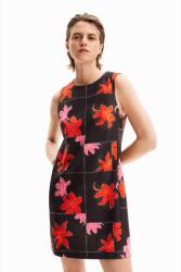 Desigual DESIGUAL, Mintás ujjatlan ruha, Fekete, Élénkpiros, M (24SWVW01-2000-M)
