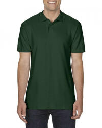 Gildan Férfi galléros póló Gildan GI64800 Softstyle Adult Double piqué polo -2XL, Forest Green