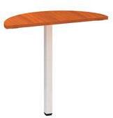 Alfa Office Alfa 200 asztal toldóelem, 80 x 35 x 74, 2 cm, félkör, cseresznye mintázat, RAL9010