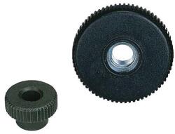 Boutet poliamid gomb, 25 mm átmérőjű, M6 acélbetéttel