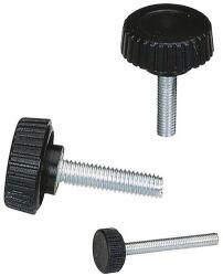 Boutet AV poliamid gomb Boutet, átmérő 28 mm, acélrúd M6 x 15mm