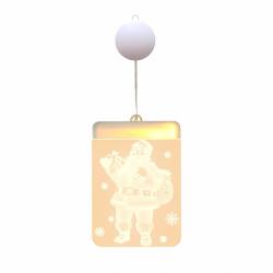 Verk 26016 Felakasztható karácsonyi 3D LED dekoráció - világító télapó