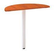 Alfa Office Alfa 100 asztal toldóelem, 80 x 35 x 73, 5 cm, félkör, cseresznye mintázat