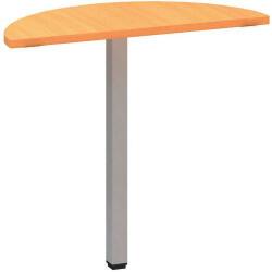 Alfa Office Alfa 200 asztal toldóelem, 80 x 35 x 74, 2 cm, félkör, bükk Bavaria mintázat, RAL9010