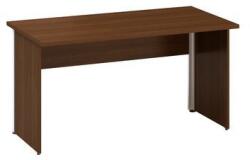 Alfa Office Alfa 100 irodai asztal, 140 x 70 x 73, 5 cm, egyenes kialakítás, dió mintázattal