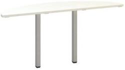 Alfa Office Alfa 200 asztal toldóelem, 160 x 45 x 74, 2 cm, félkör, fehér mintázat, RAL9022