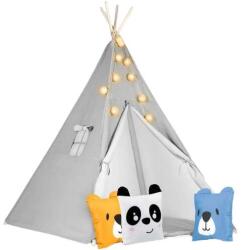 Nukido gyermek Indián sátor fényfüzérrel - Szürke (TE740030)