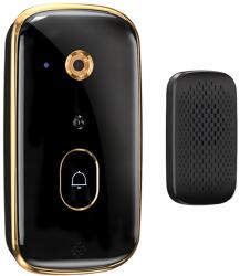 Verk 27623 Vezeték nélküli WiFi videó kaputelefon + kamera, fekete