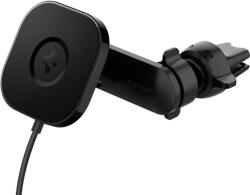 Spigen Autós telefontartó, Spigen, OneTap ITS12W, Fekete, Mágneses, 360 fokban forgatható, Szellőzőrácsra rögzíthető, MagSafe