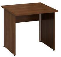 Alfa Office Alfa 100 irodai asztal, 80 x 80 x 73, 5 cm, egyenes kivitel, dió mintázat