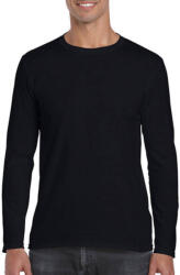 Gildan Férfi póló Hosszú ujjú Gildan Gildan Mens Softstyle Long Sleeve Tee - XL, Fekete
