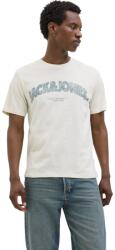 JACK & JONES Almeria Bold Branding Bézs Férfi Póló INTL