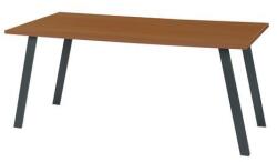 Viva 2 Viva Standard irodai asztal, 140 x 80 x 75 cm, egyenes kivitel, antracit lábakkal, bükk