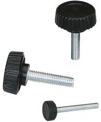 Boutet AV poliamid gomb Boutet, átmérő 28 mm, acélrúd M6 x 20mm