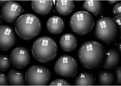 DEGRETS Fotótapéta DEGRETS 83629 Fekete labdák 3D, 184x254cm (83629)