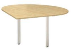 Alfa Office Alfa 100 asztal toldóelem, 120 x 120 x 73, 5 cm, csepp, jobbos kivitel, vadkörte mintázat