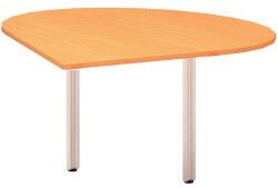 Alfa Office Alfa 100 asztal toldóelem, 120 x 120 x 73, 5 cm, csepp, balos kivitel, bükk Bavaria mintázat