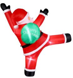 Sumker Óriási Felfújható Mászó Mikulás Led Fénnyel, 180cm