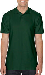 Gildan Férfi Galléros póló Rövid ujjú Gildan Softstyle Adult Double Pique Polo - 2XL, Sötétzöld
