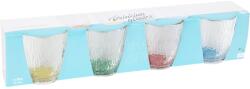 Excellent Houseware 4 db-os pohár készlet, Excellent Houseware cikk, üveg, 8, 5x9 cm, 300 ml, átlátszó/többszínű (KO-170488640-2092)